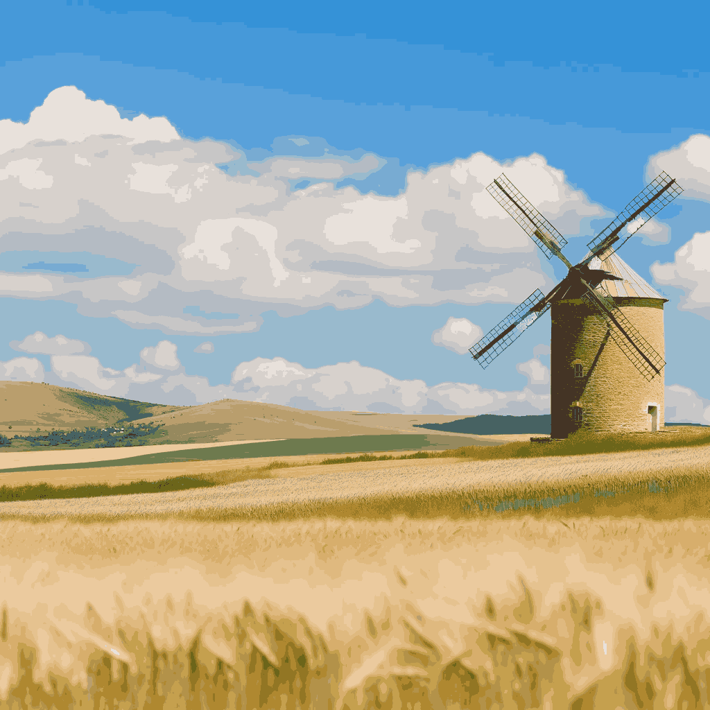 "Harmony Windmill" Paint by Numbers Kit