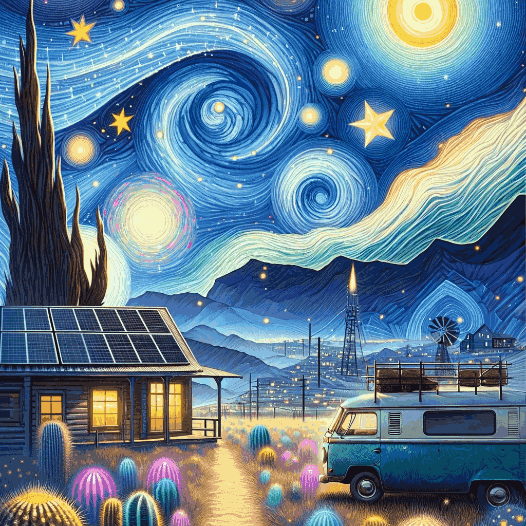"Starry Desert Retreat" Paint by Numbers Kit