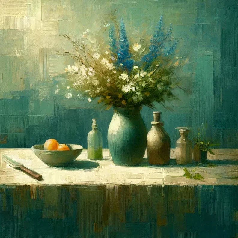 "Still Life Tranquility" Paint by Numbers Kit