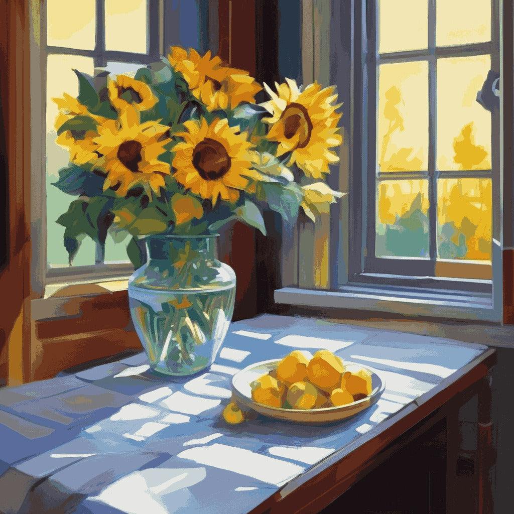 "Sunflower Radiance" Paint by Numbers Kit