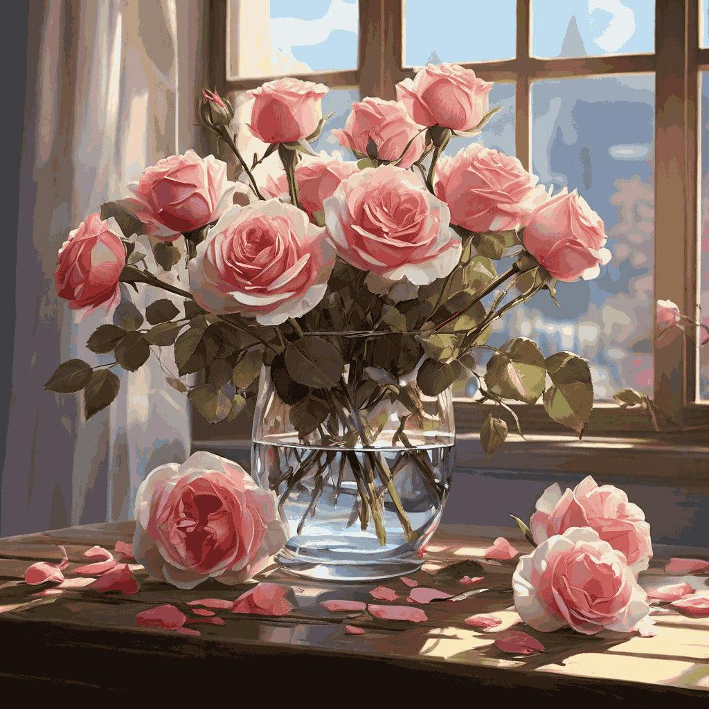 "Rose Elegance" Paint by Numbers Kit