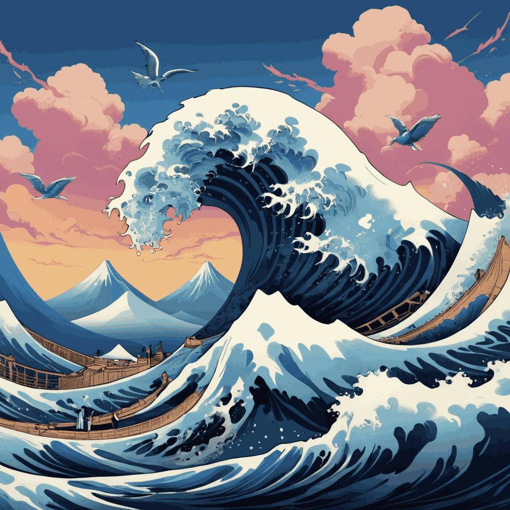 "Wave of Kanagawa" Paint by Numbers Kit