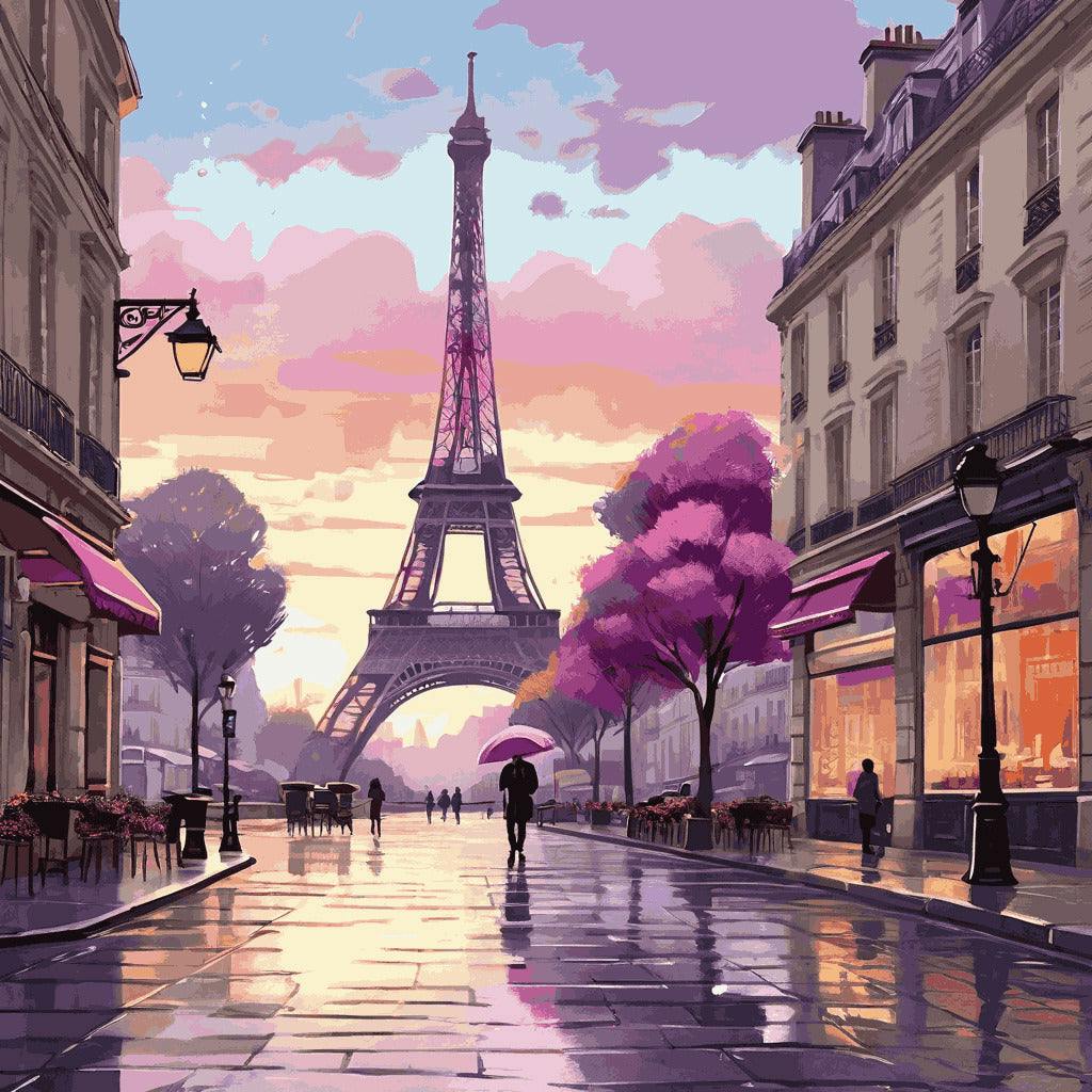 "Parisian Evening" Paint by Numbers Kit