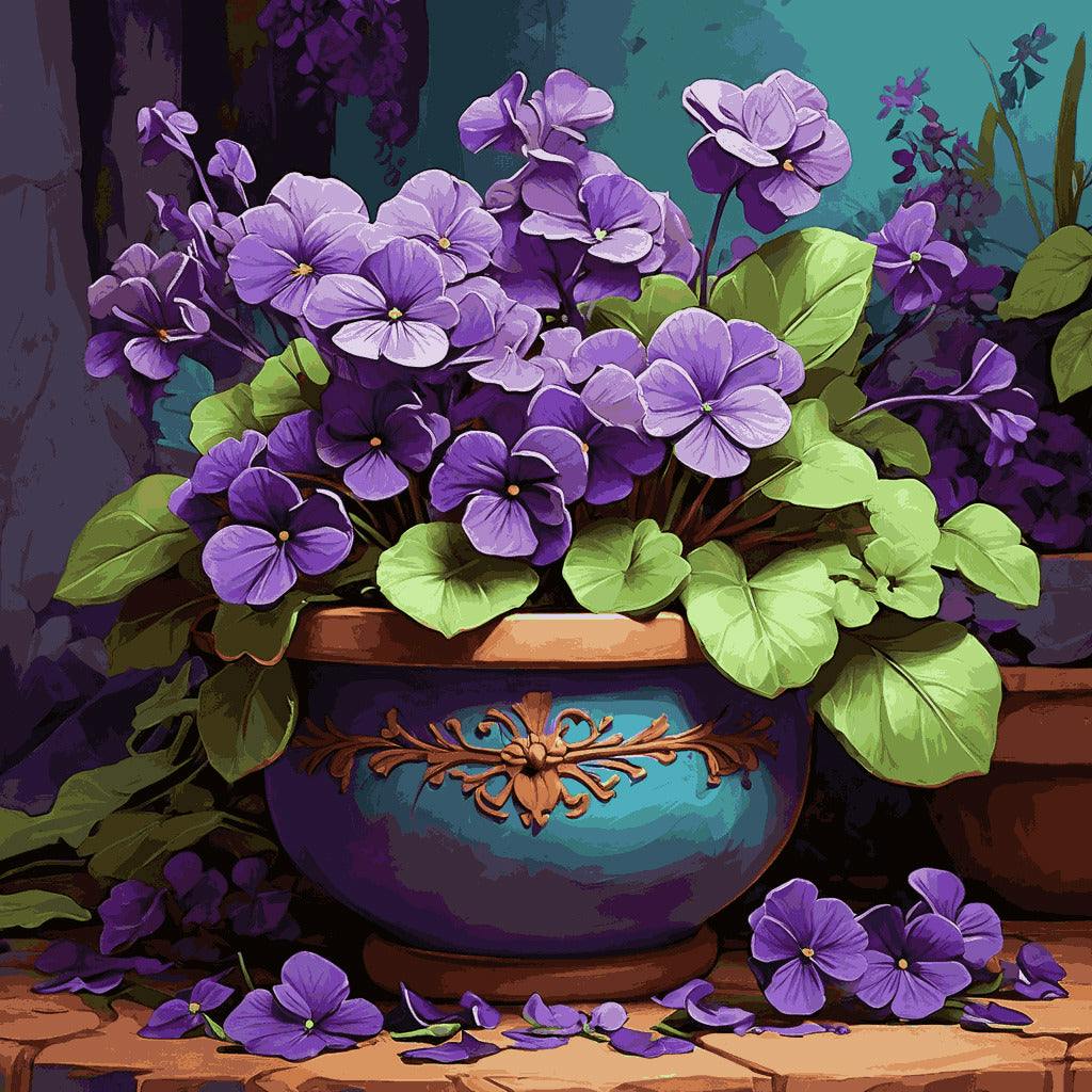 "Vibrant Violets" Paint by Numbers Kit