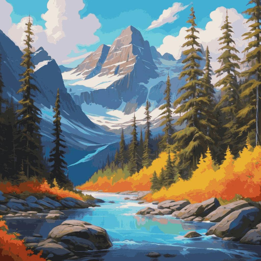 "Alpine Majesty" Paint by Numbers Kit