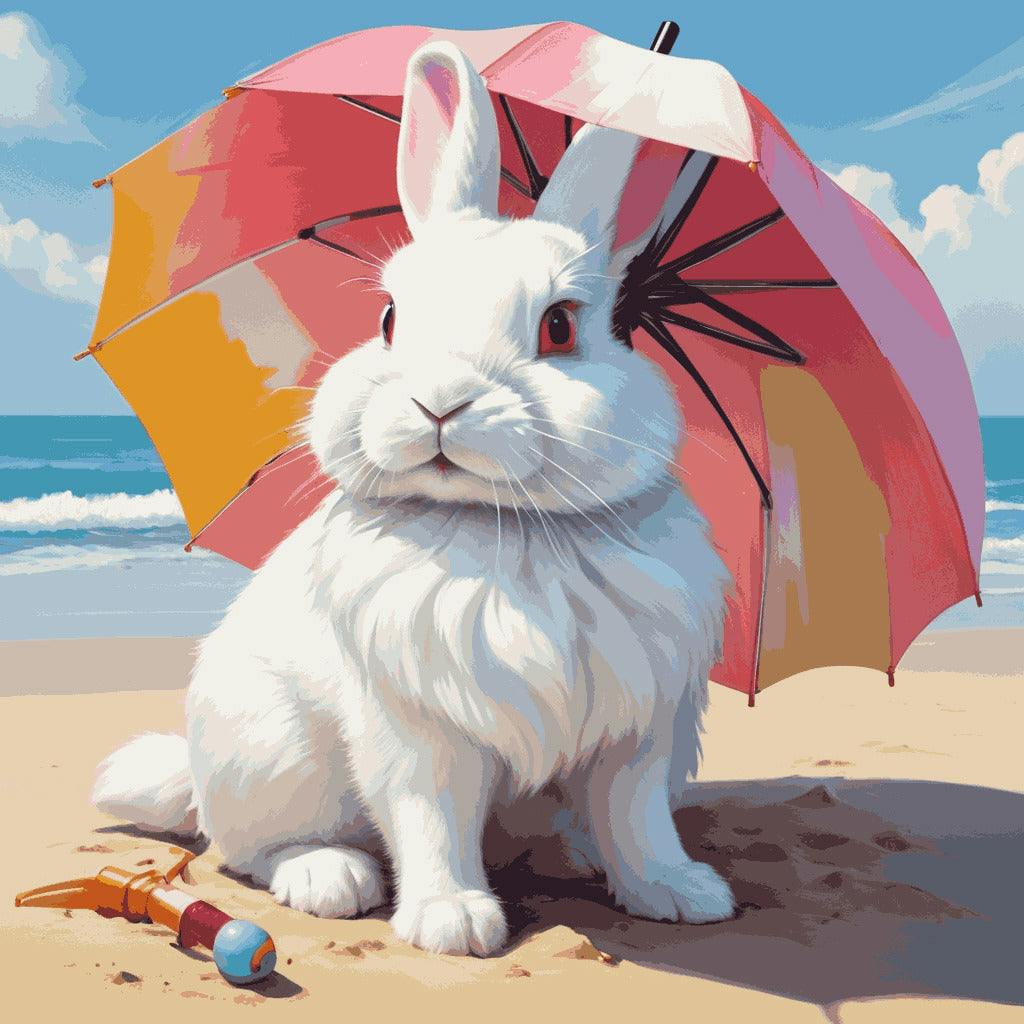 "Beach Bunny" Paint by Numbers Kit