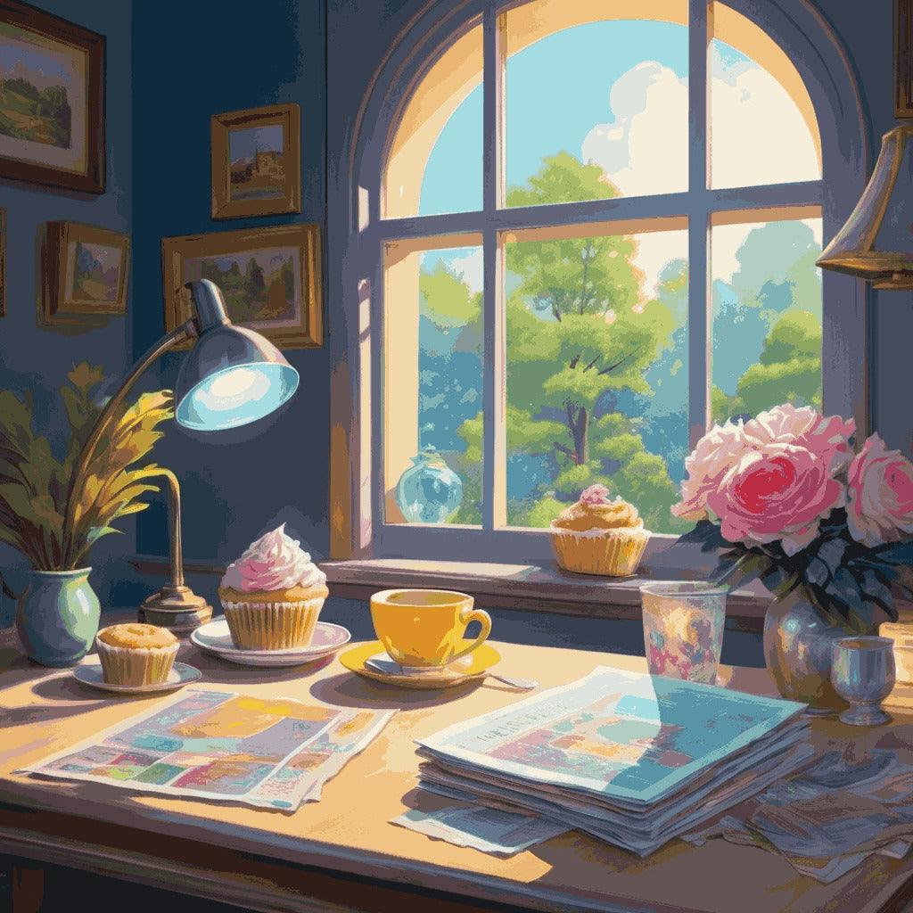 "Cozy Corner" Paint by Numbers Kit