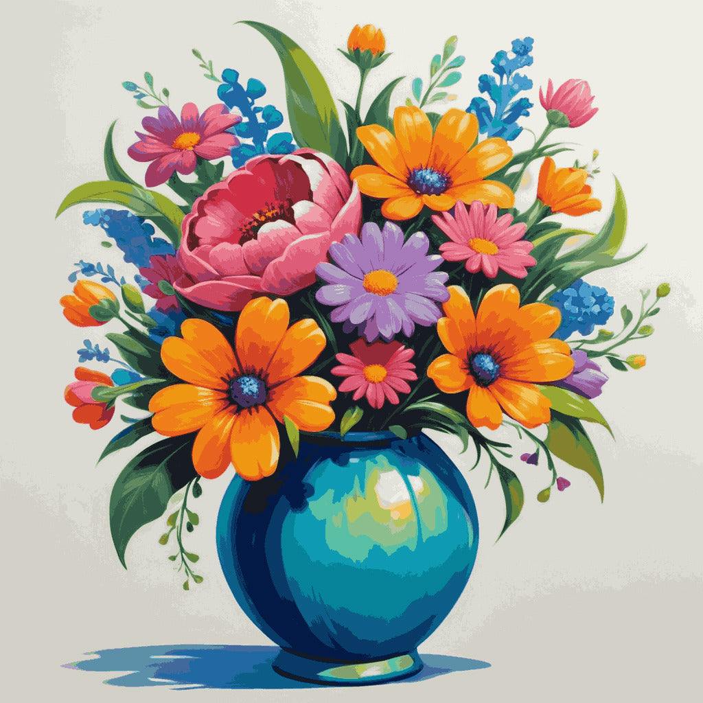 "Floral Delight" Paint by Numbers Kit
