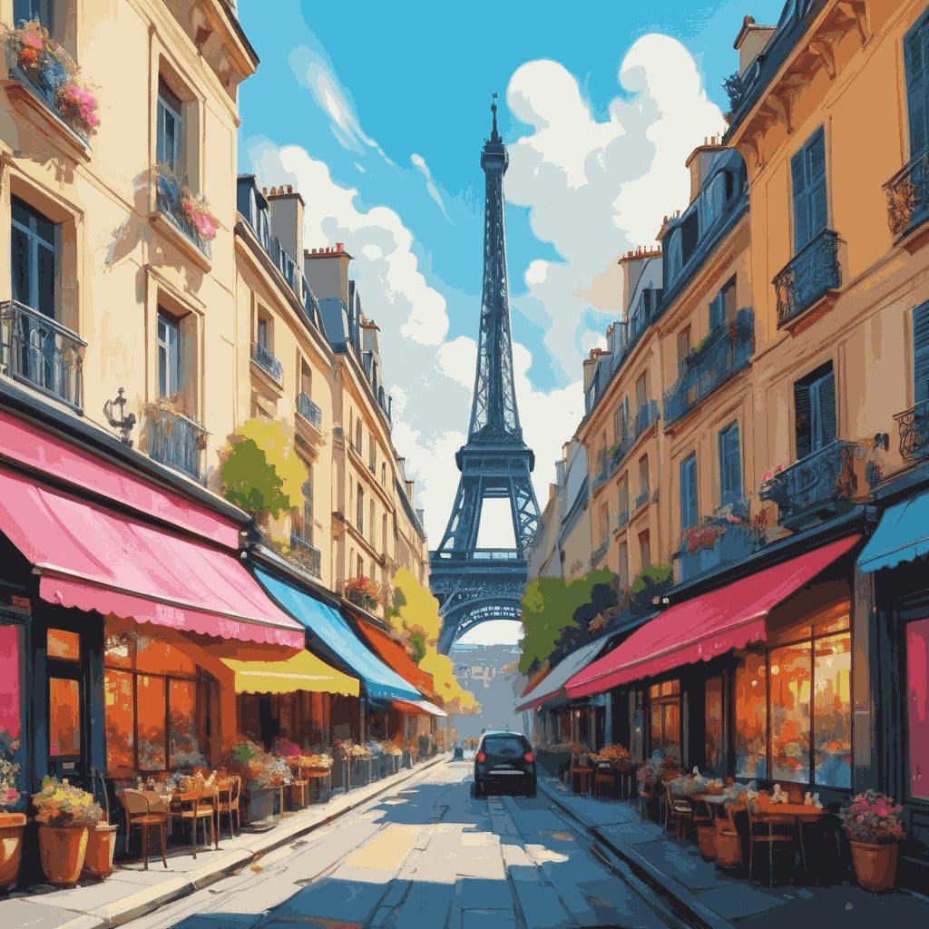 "Romantic Paris" Paint by Numbers Kit