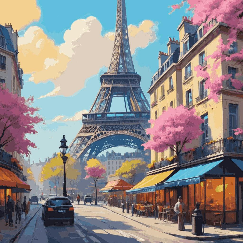"Springtime in Paris" Paint by Numbers Kit