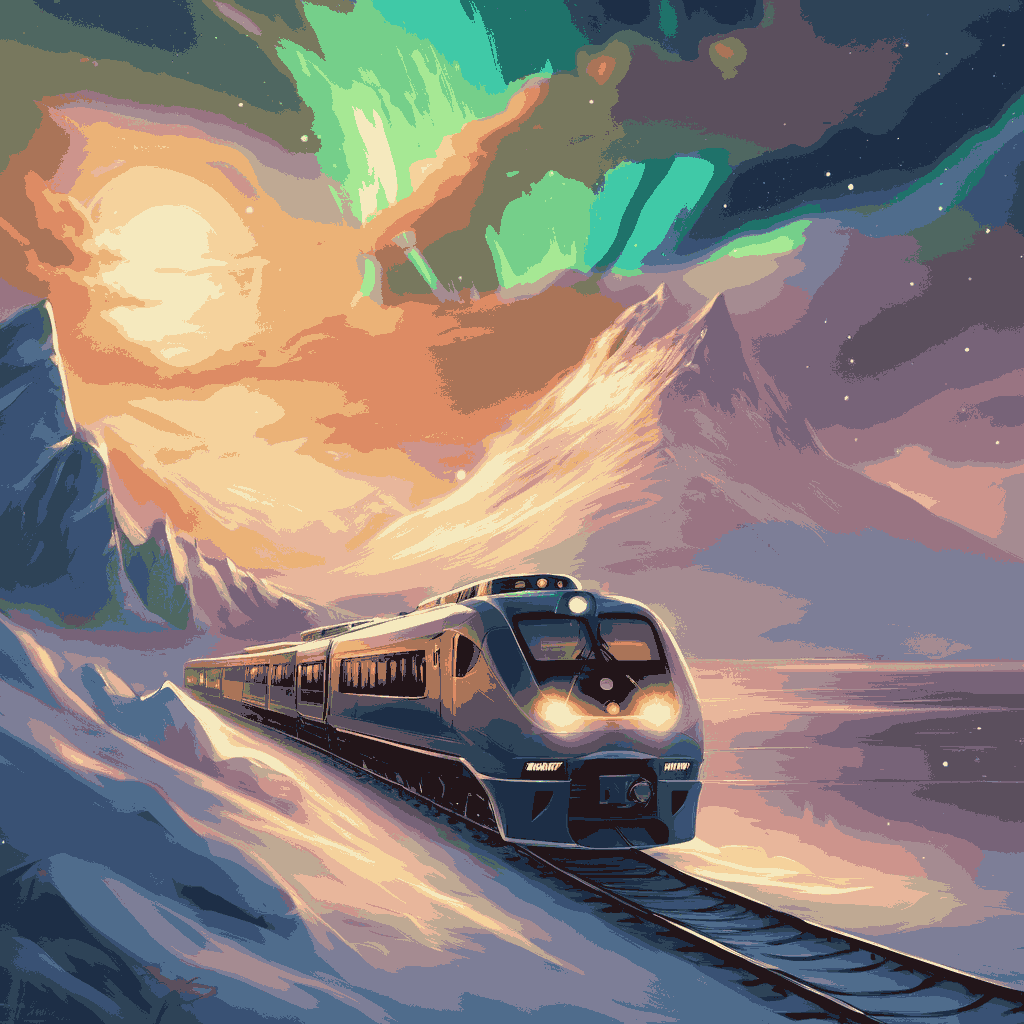"Aurora Express" Paint by Numbers Kit