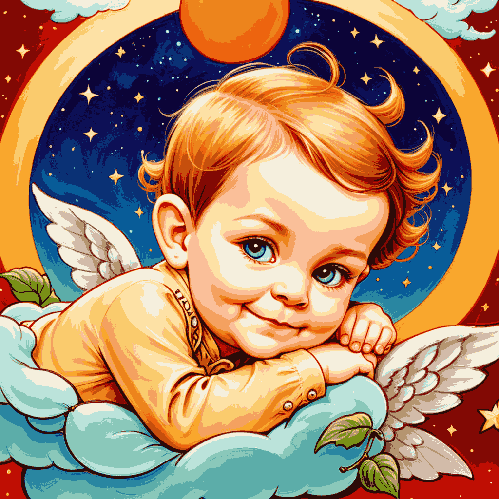 "Cherub of Love" Paint by Numbers Kit