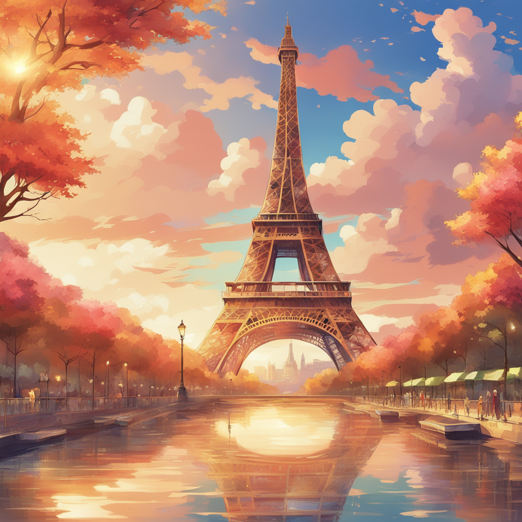 "Autumn in Paris" Paint by Numbers Kit