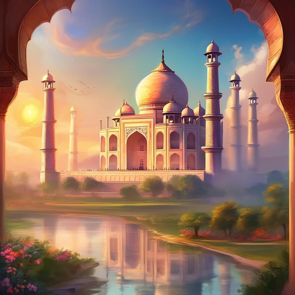 "Taj Mahal" Paint by Numbers Kit
