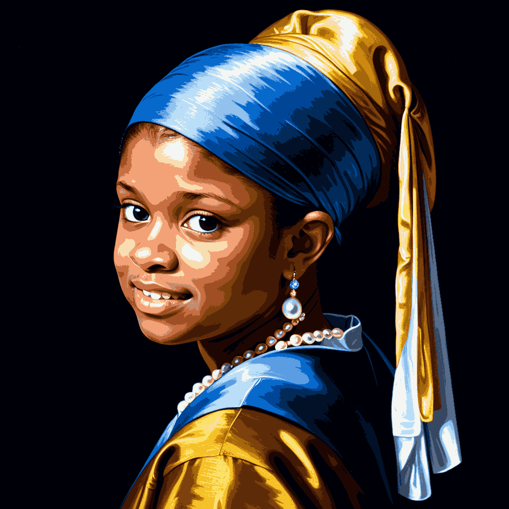 "Girl with a Pearl Earring" Paint by Numbers Kit